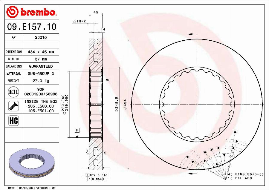 AP 20215 - Disc frana - allinparts.ro