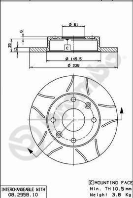 AP X 14068 - Disc frana - allinparts.ro