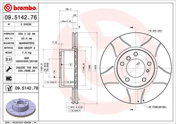 AP X 24230 - Disc frana - allinparts.ro