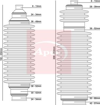APEC ACB3004 - Ansamblu burduf, directie - allinparts.ro