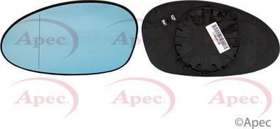 APEC AMG2101 - Sticla oglinda, oglinda retrovizoare exterioara - allinparts.ro