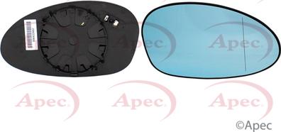 APEC AMG2102 - Sticla oglinda, oglinda retrovizoare exterioara - allinparts.ro