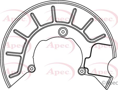 APEC ASG1049 - Protectie stropire,disc frana allinparts.ro