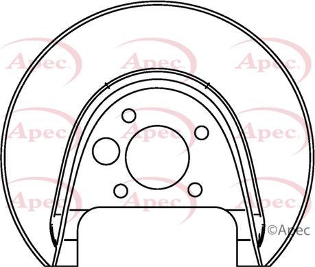 APEC ASG1045 - Protectie stropire,disc frana - allinparts.ro