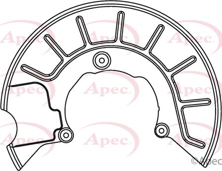 APEC ASG1050 - Protectie stropire,disc frana allinparts.ro