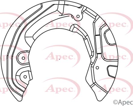 APEC ASG1019 - Protectie stropire,disc frana - allinparts.ro