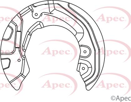APEC ASG1018 - Protectie stropire,disc frana - allinparts.ro