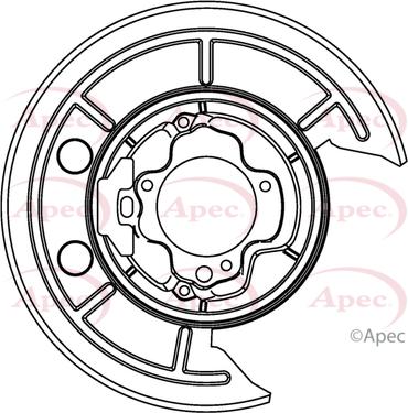 APEC ASG1013 - Protectie stropire,disc frana - allinparts.ro