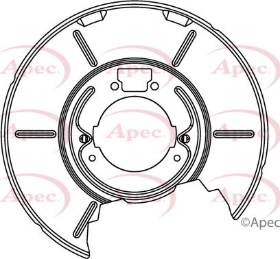 APEC ASG1081 - Protectie stropire,disc frana - allinparts.ro
