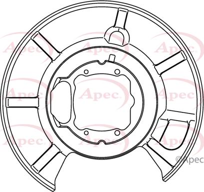 APEC ASG1024 - Protectie stropire,disc frana - allinparts.ro