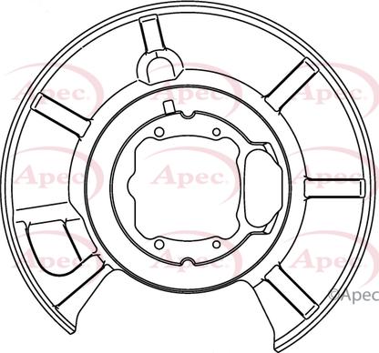 APEC ASG1025 - Protectie stropire,disc frana - allinparts.ro