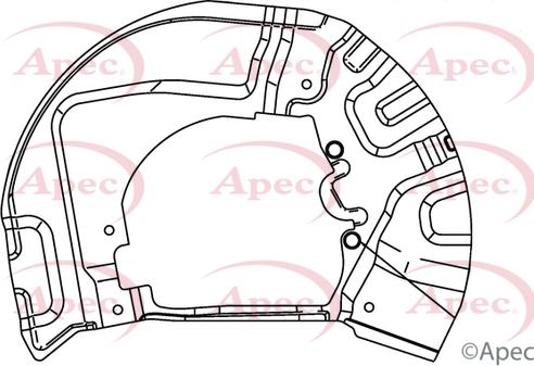 APEC ASG1023 - Protectie stropire,disc frana - allinparts.ro