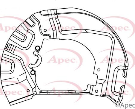 APEC ASG1022 - Protectie stropire,disc frana - allinparts.ro