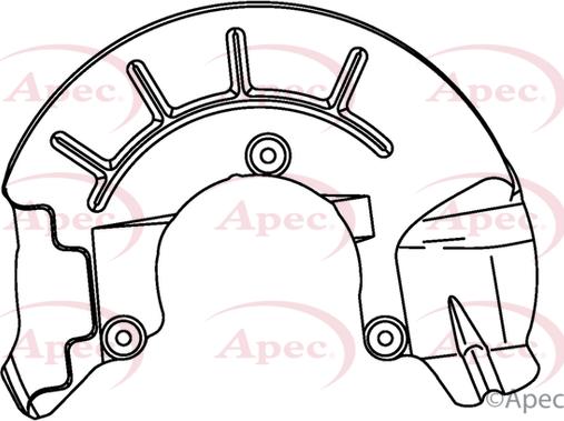 APEC ASG1144 - Protectie stropire,disc frana - allinparts.ro