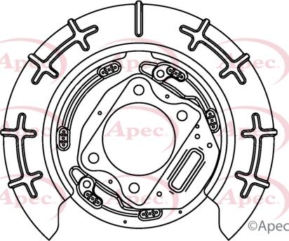 APEC ASG1134 - Protectie stropire,disc frana allinparts.ro
