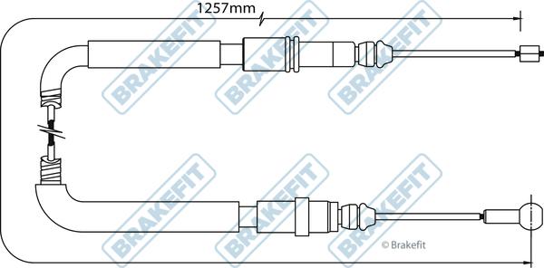 APEC BBC3058 - Cablu, frana de parcare - allinparts.ro