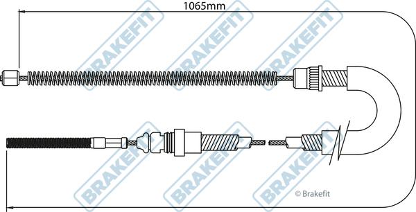 APEC BBC3061 - Cablu, frana de parcare - allinparts.ro