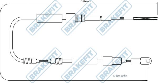APEC BBC3031 - Cablu, frana de parcare - allinparts.ro