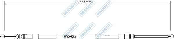 APEC BBC3026 - Cablu, frana de parcare - allinparts.ro