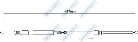 APEC BBC3021 - Cablu, frana de parcare - allinparts.ro