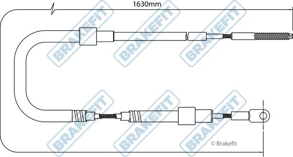 APEC BBC3023 - Cablu, frana de parcare - allinparts.ro