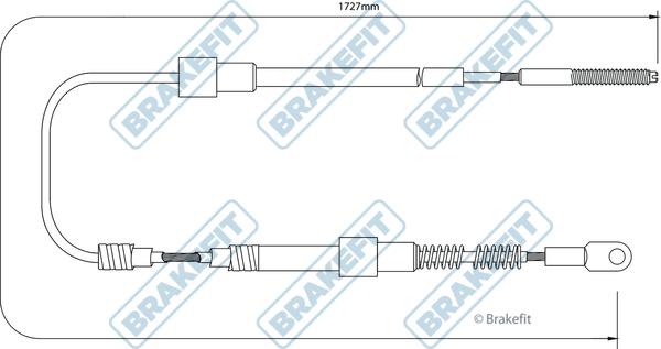 APEC BBC3022 - Cablu, frana de parcare - allinparts.ro