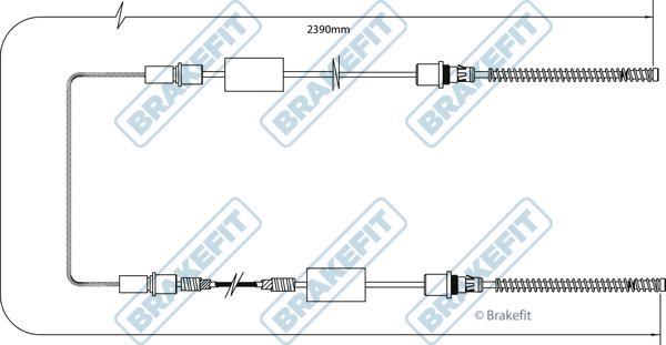 APEC BBC3170 - Cablu, frana de parcare allinparts.ro