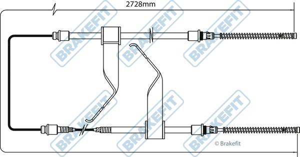 APEC BBC3172 - Cablu, frana de parcare allinparts.ro