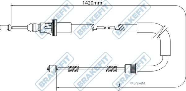 APEC BBC3375 - Cablu, frana de parcare - allinparts.ro