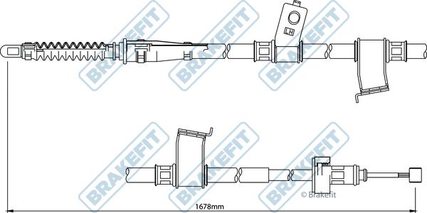 APEC BBC3249 - Cablu, frana de parcare allinparts.ro