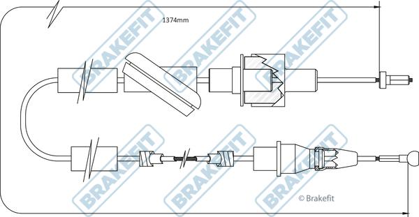 APEC BCC6003 - Cablu ambreiaj allinparts.ro