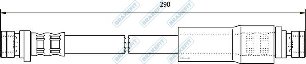 APEC BHO4101 - Furtun frana - allinparts.ro