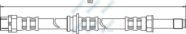 APEC BHO4124 - Furtun frana - allinparts.ro