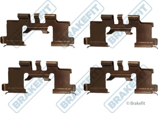 APEC BKT1095 - Set accesorii, placute frana allinparts.ro