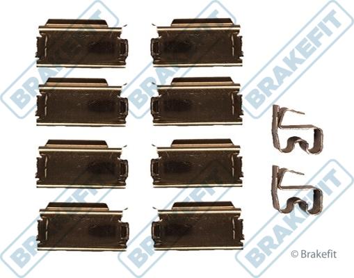 APEC BKT1040 - Set accesorii, placute frana allinparts.ro