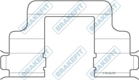 APEC BKT1054 - Set accesorii, placute frana allinparts.ro
