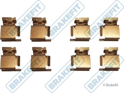 APEC BKT1004 - Set accesorii, placute frana allinparts.ro