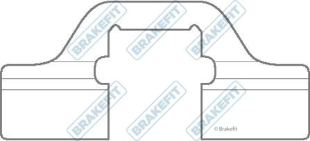 APEC BKT1008 - Set accesorii, placute frana - allinparts.ro