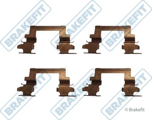 APEC BKT1086 - Set accesorii, placute frana allinparts.ro