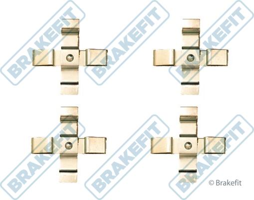 APEC BKT1337 - Set accesorii, placute frana - allinparts.ro