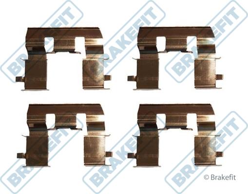APEC BKT1298 - Set accesorii, placute frana allinparts.ro
