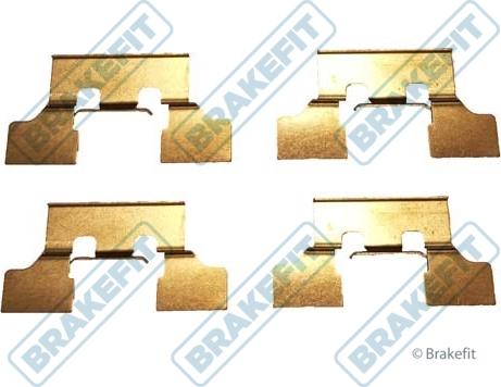 APEC BKT1297 - Set accesorii, placute frana allinparts.ro