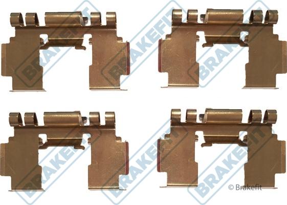 APEC BKT1259 - Set accesorii, placute frana allinparts.ro
