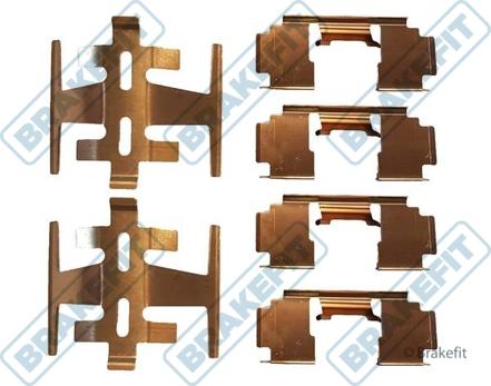 APEC BKT1258 - Set accesorii, placute frana - allinparts.ro