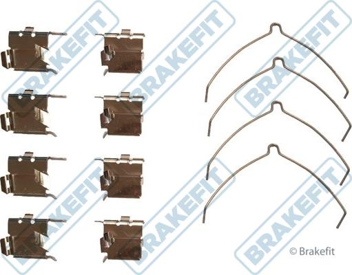 APEC BKT1266 - Set accesorii, placute frana allinparts.ro