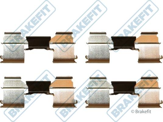 APEC BKT1208 - Set accesorii, placute frana allinparts.ro