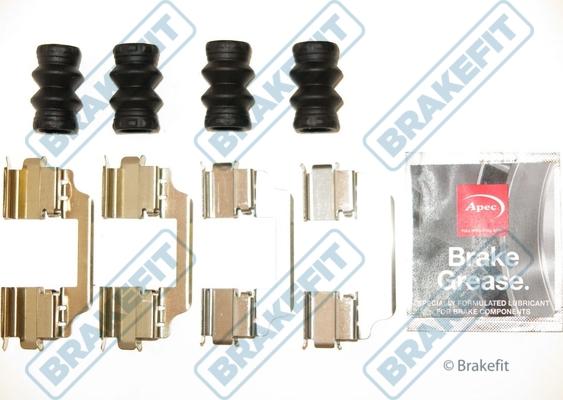 APEC BKT1215 - Set accesorii, placute frana allinparts.ro