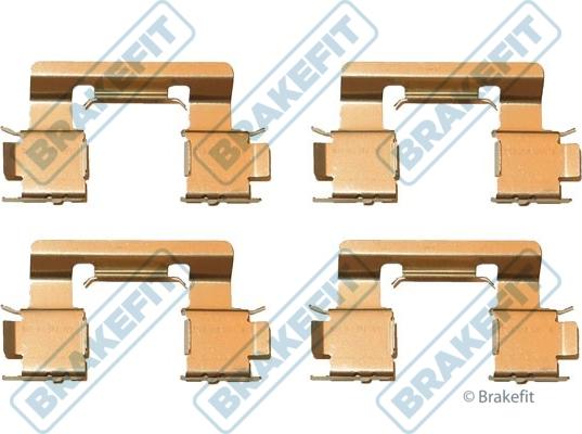 APEC BKT1289 - Set accesorii, placute frana allinparts.ro