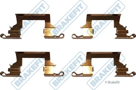 APEC BKT1281 - Set accesorii, placute frana allinparts.ro