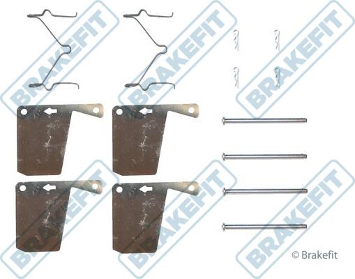 APEC BKT1226 - Set accesorii, placute frana allinparts.ro
